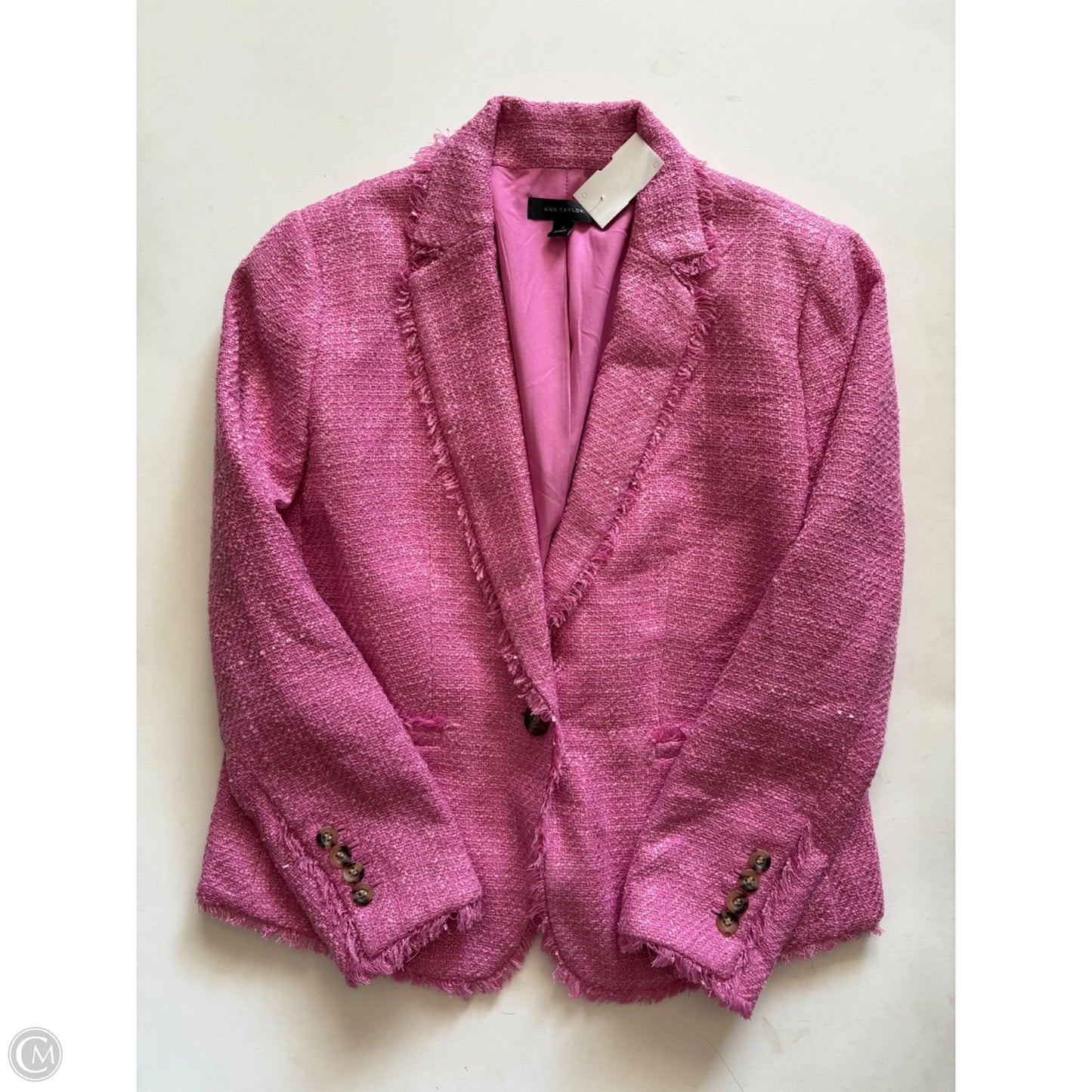 Blazer By Ann Taylor In Pink, Size: 4