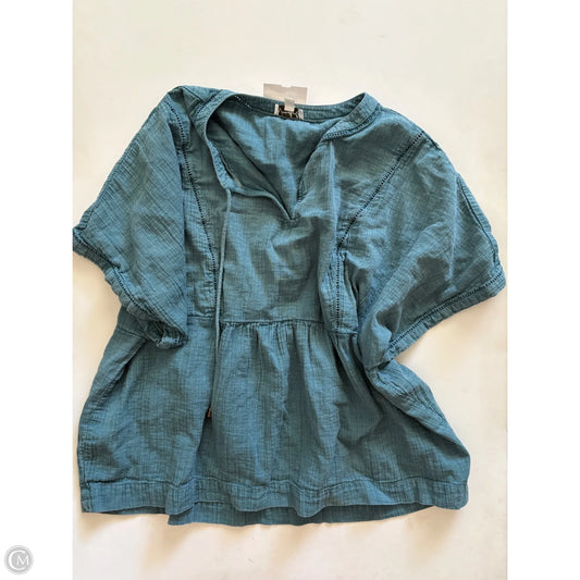 Top Short Sleeve By Wonderly In Green, Size: S
