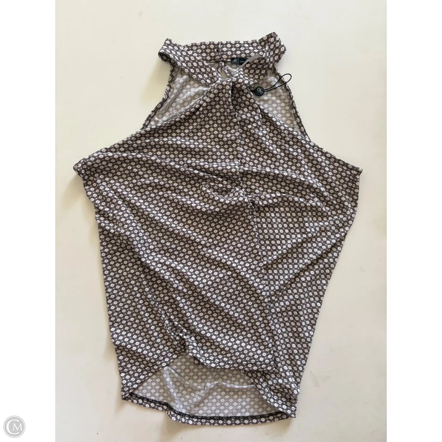 Blouse Sleeveless By Adrianna Papell In Brown, Size: L