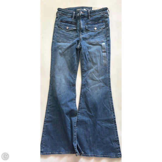 Jeans Flared By American Eagle In Blue, Size: 12