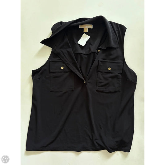 Top Sleeveless By Michael By Michael Kors In Black, Size: Xl