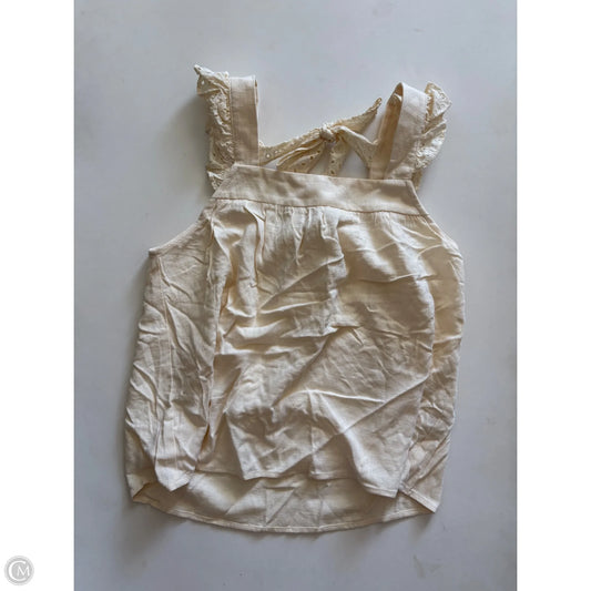 Tank Top By Hem & Thread In Cream, Size: S