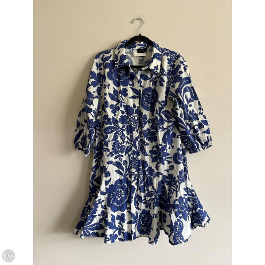 Dress Casual Midi By Msk In Blue, Size: Xl