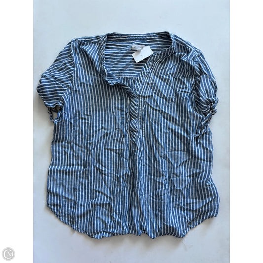 Top Short Sleeve By West Bound In Striped Pattern, Size: L