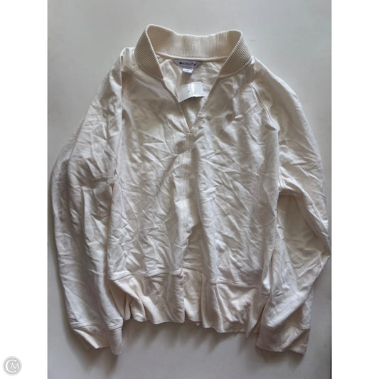 Sweatshirt Crewneck By Athleta In Cream, Size: 1x