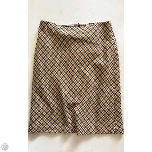 Skirt Midi By Talbots In Plaid Pattern, Size: 14