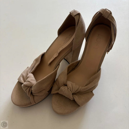 Shoes Heels Block By Loft In Tan, Size: 6