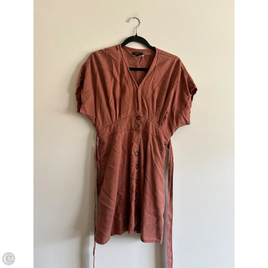 Dress Casual Midi By Quince In Brown, Size: S