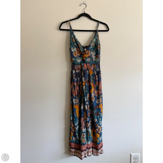 Dress Casual Maxi By Angie In Floral Print, Size: M