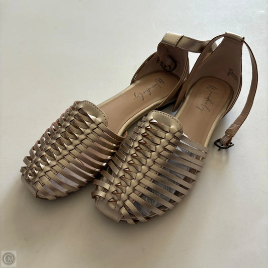 Sandals Flats By Style And Company In Gold, Size: 8