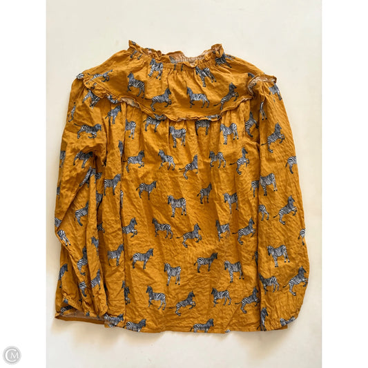 Top Long Sleeve By Michelle Mcdowell In Animal Print, Size: S