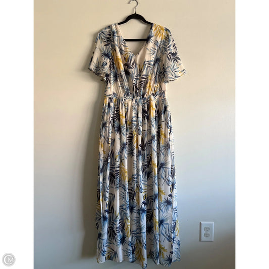 Dress Casual Maxi By Gal Meets GLAM In Floral Print, Size: 14
