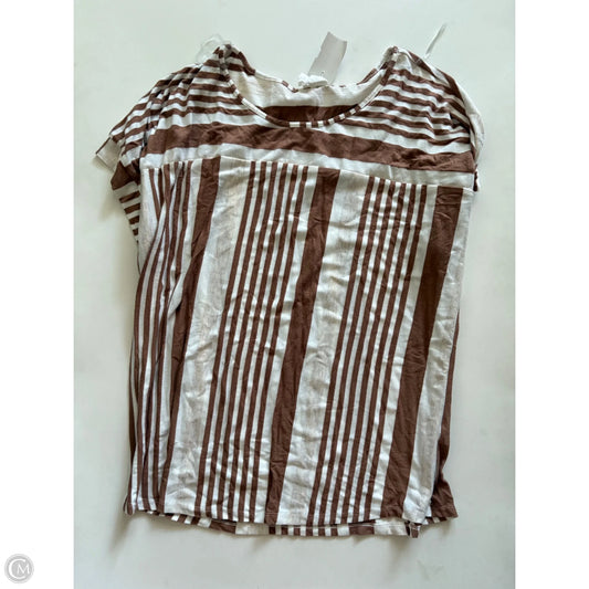 Top Short Sleeve By LATE August In Striped Pattern, Size: Xl