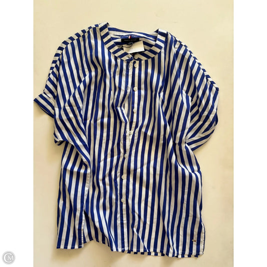 Top Short Sleeve By Tommy Hilfiger In Striped Pattern, Size: S