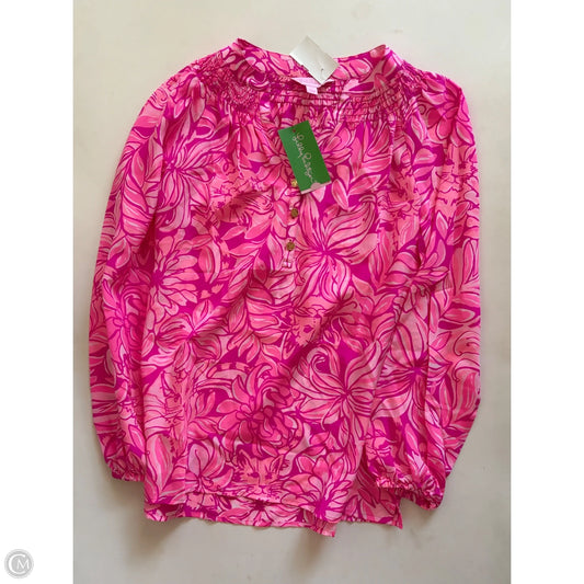 Blouse Designer By Lilly Pulitzer In Pink, Size: Xxs