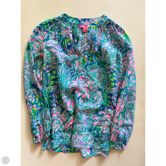 Blouse Designer By Lilly Pulitzer In Multi-colored, Size: Xxs