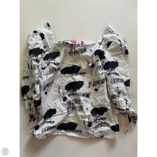Top Long Sleeve Designer By Lilly Pulitzer In White, Size: S
