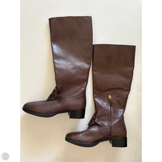Boots Designer By Tory Burch In Brown, Size: 9