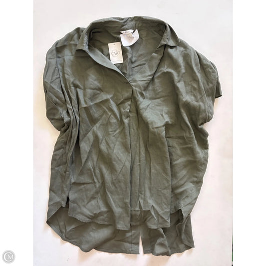 Top Short Sleeve By Cato In Green, Size: S