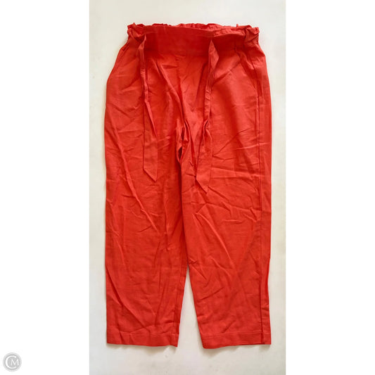 Pants Linen By Calligraphie In Orange, Size: M