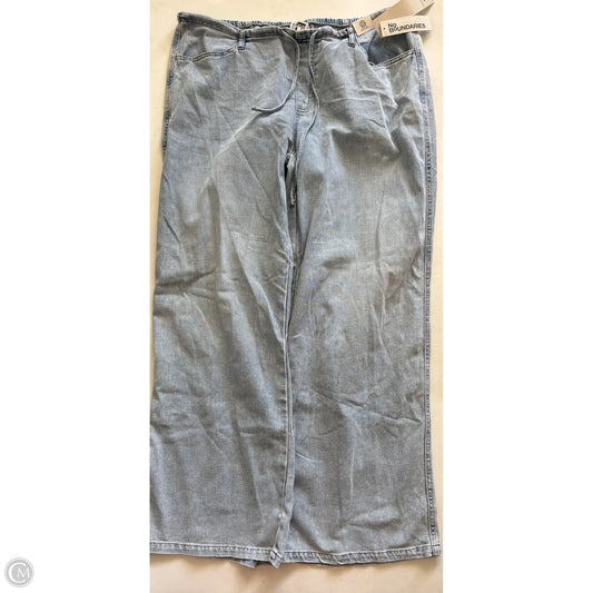 Jeans Wide Leg By No Boundaries In Blue, Size: 20