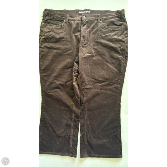 Pants Corduroy By Lands End In Brown, Size: 22
