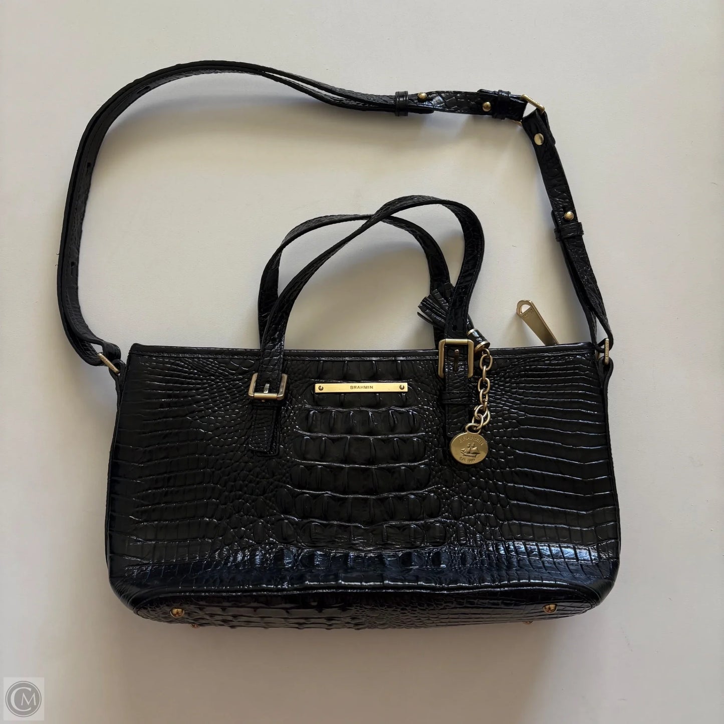 Handbag Designer By Brahmin, Size: Medium