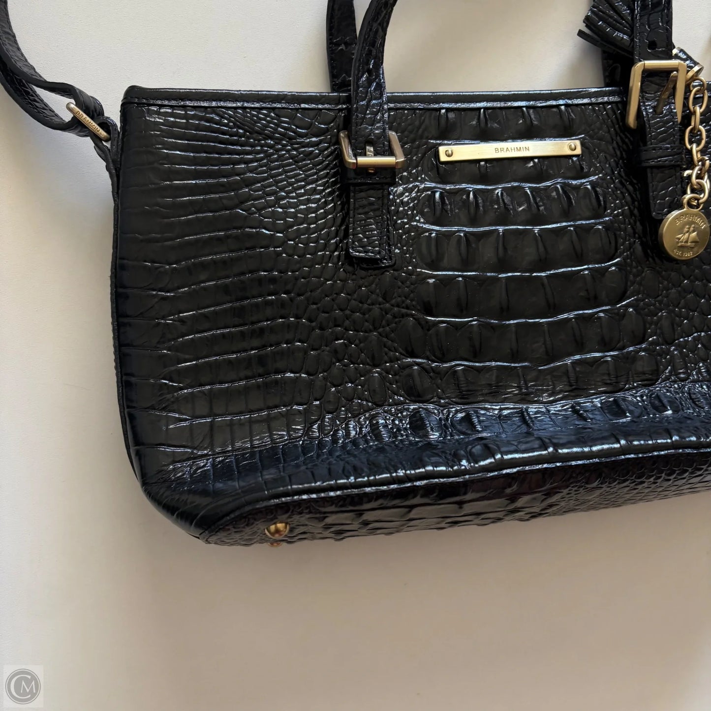 Handbag Designer By Brahmin, Size: Medium