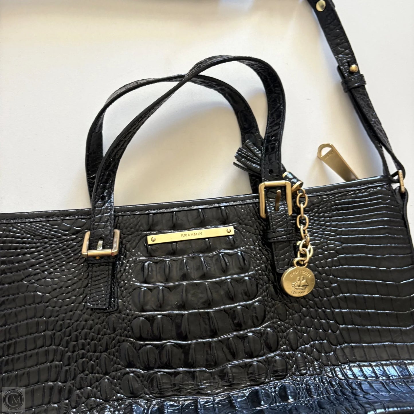 Handbag Designer By Brahmin, Size: Medium