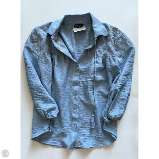 Top Long Sleeve By Clothes Mentor In Blue, Size: S