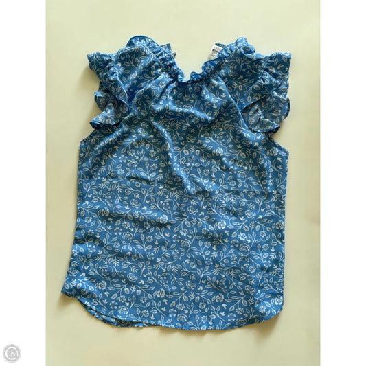 Blouse Sleeveless By Morgan Taylor In Blue, Size: S