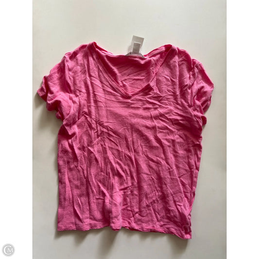 Top Short Sleeve By Athleta In Pink, Size: M