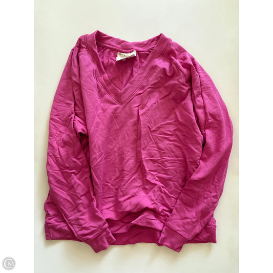 Sweatshirt Crewneck By Sunny In Pink, Size: M