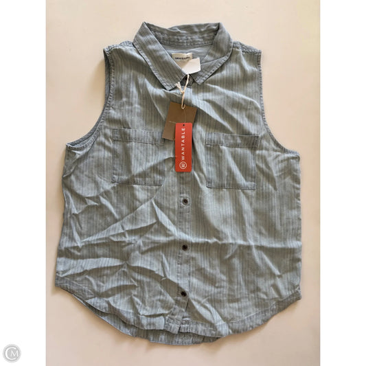 Top Sleeveless By Thread And Supply In Striped Pattern, Size: M