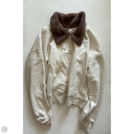 Sweatshirt Crewneck By Divided In Cream, Size: L