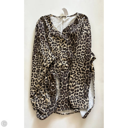 Jacket Moto By H&m In Animal Print, Size: Xl