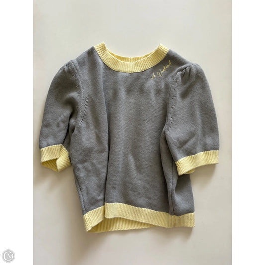 Sweater Short Sleeve By On 34th In Grey, Size: L