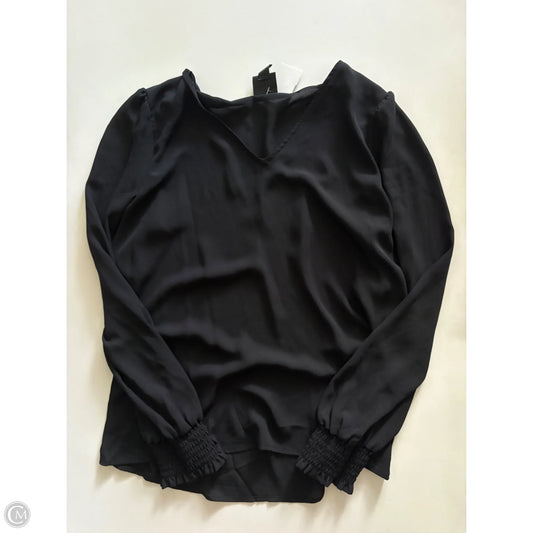 Blouse Long Sleeve By Worthington In Black, Size: S
