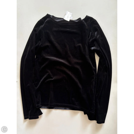 Top Long Sleeve By Gap In Black, Size: M