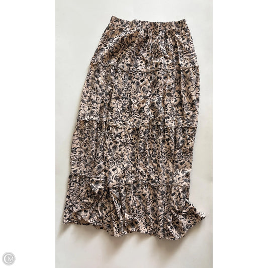 Skirt Maxi By Japna In Black & Brown, Size: M