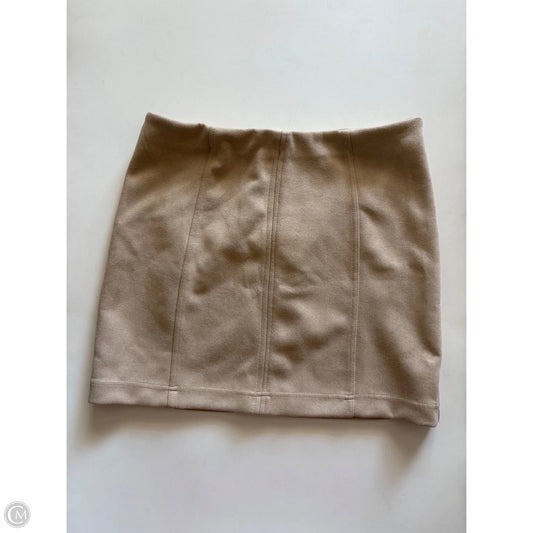 Skirt Mini & Short By Shinestar In Tan, Size: L
