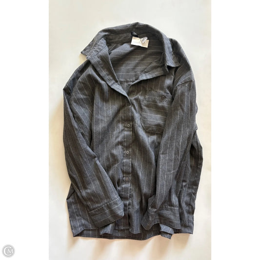 Top Long Sleeve By Divided In Striped Pattern, Size: M