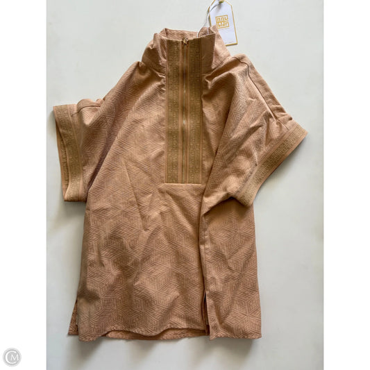 Top Short Sleeve By Emily MCarthy In Tan, Size: Xs