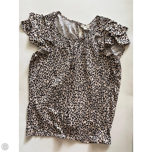 Top Short Sleeve By Indigo In Animal Print, Size: 2x