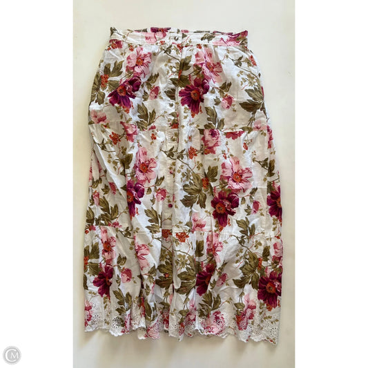 Skirt Maxi By Laura Ashley In Floral Print, Size: L