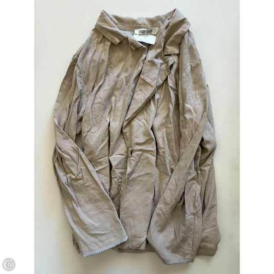 Blazer By Clothes Mentor In Beige, Size: Xl