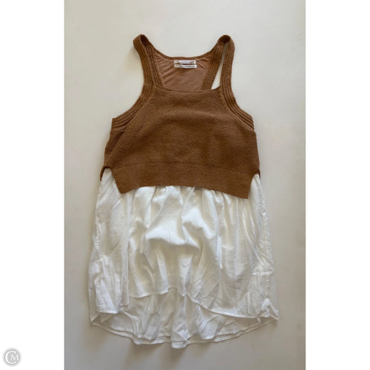 Top Sleeveless By Anthropologie In Brown, Size: S