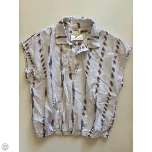 Top Short Sleeve By Lou And Grey In Striped Pattern, Size: S
