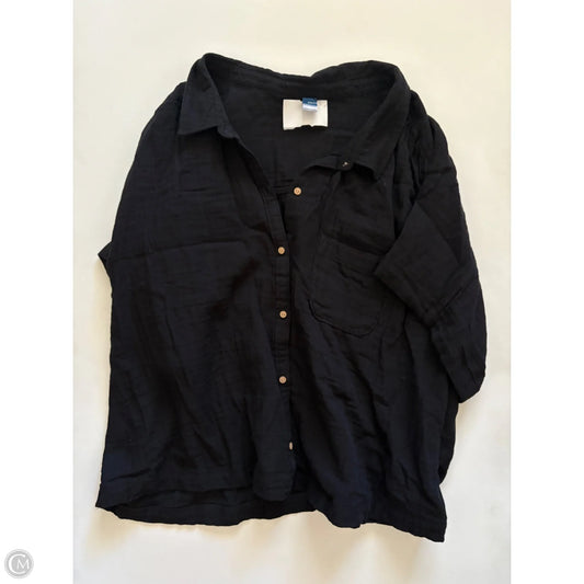 Top Short Sleeve By Old Navy In Black, Size: Xl
