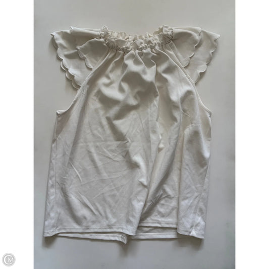 Top Sleeveless By Ann Taylor In Cream, Size: M